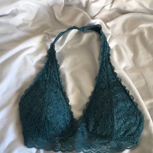 Turquoise halter bralette